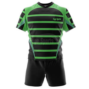 Uniformes de Rugby de Diseño Moderno con MOQ Bajo, Ropa Deportiva Transpirable de Secado Rápido para Exteriores, Unisex, 100% Poliéster, FOGE SPORTS - Product Image 1