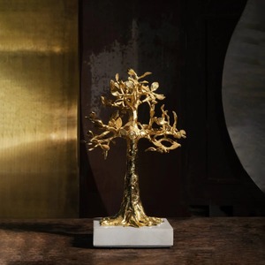 Hermoso artículo de decoración de escluptor de árbol dorado perfecto para la decoración de la habitación del hogar y la idea de regalo elegante hecha a mano - Product Image 4