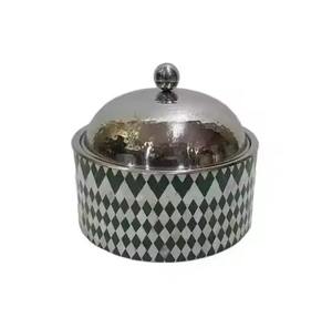 Premium Classic Durable Insulated Enamel Metal Casserole Dish Stainless Steel Lid for Home Hotel Restaurant Hotpot Buffet <b>Food</b> - Product Image 2