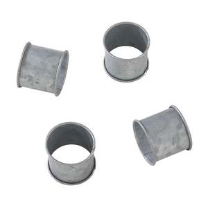 New Galvanized metal <b>napkin</b> ring <b>silver</b> wholesale kitchen restaurant home wedding decor hotel office tableware bulk quantity - Product Image 3