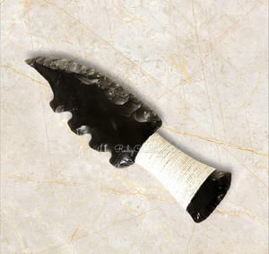 Couteau en obsidienne noire sculpté à la main tendance, décoration d'autel rituel, pierre taillée à la main, excellent prix - Product Image 6