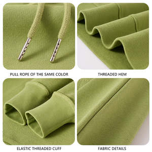 Sweat-shirts à capuche décontractés pour hommes, personnalisables en gros, imprimés ou unis, en molleton, avec logo personnalisé, 100 % coton - Product Image 2