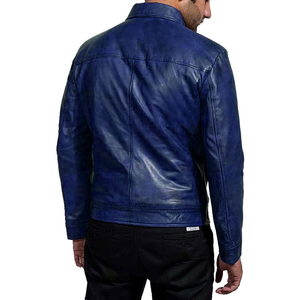 Wholesale Custom Designed Canvas Leather <b>Jackets</b> Solid Color Stand Collar Front Logo Low MOQ Breathable Waterproof High Street - Product Image 2