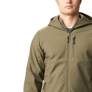 Chaqueta Softshell para hombre de calidad superior con cuello levantado, logotipo personalizado, nuevo estilo, tejido de punto, venta al por mayor, ropa de primavera para exteriores - Product Image 6