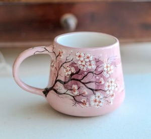 Taza de Café de Cerámica de Color Rosa de Alta Calidad con Logotipo Personalizado al por Mayor a Precio de Venta al por Mayor, Regalos de Inauguración de Casa, Artículo de Moda - Product Image 3