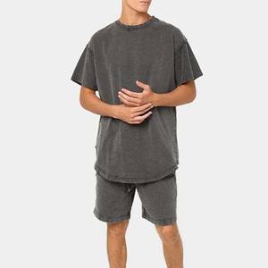 Custom Drawstring Shorts <b>Jogger</b> Men Cotton Heavyweight Shorts Male Side Pocket Vintage Acid Wash Shorts gym <b>Cheap</b> Price - Product Image 5