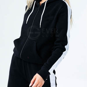 Chándal transpirable hecho en fábrica, chándales personalizados OEM para mujer, venta superior, precio barato, chándales de tela de algodón/poliéster para mujer - Product Image 3