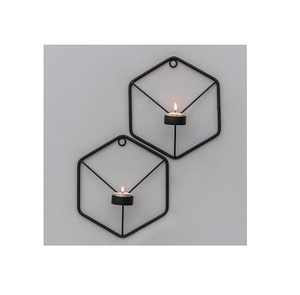Portavelas de Metal de nueva llegada, candelabro de pátina gris para sala de estar y decoración de mesa hecha a mano - Product Image 1