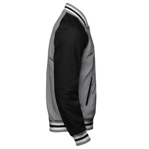 แจ็กเก็ต2025เลตเตอร์แมนสำหรับผู้ชายแจ็กเก็ตทีมเบสบอลสีพื้นของนักศึกษาฤดูหนาว - Product Image 3