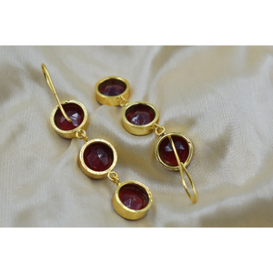 New Designer Gold Plated stud <b>earrings</b> wholesale handmade 18k gold plated <b>earrings</b> for women - Product Image 5