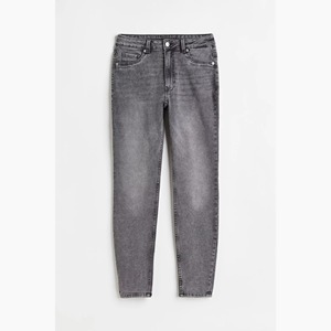 กางเกงยีนส์สีน้ำเงินเข้มทรงสกินนี่เอวสูงสำหรับผู้หญิง ผ้าสเตรชใส่สบาย ทรงเข้ารูป สีน้ำเงินเข้ม ทันสมัย - Product Image 6