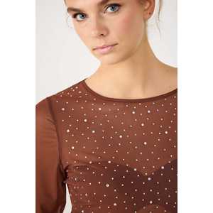 Blusa de manga larga con pedrería - Product Image 4