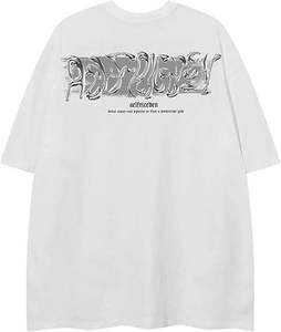 Venta al por mayor OEM ODM 100% algodón hombres y mujeres personalizado impreso ácido lavado Verano de gran tamaño manga corta gráfico camisetas - Product Image 5