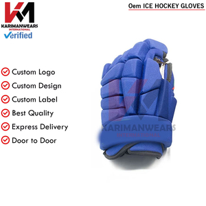 ถุงมือฮอกกี้น้ำแข็งแบบสั่งทำ OEM ขายส่ง จัดส่งด่วน ถุงมือฮอกกี้น้ำแข็งกีฬา OEM ขายส่ง ป้องกันการลื่น แผ่นรองนุ่ม - Product Image 5