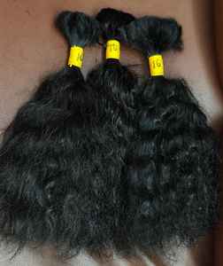 Paquets de cheveux humains 100% en vrac étiré simple | Paquets de cheveux humains de qualité supérieure - Product Image 1