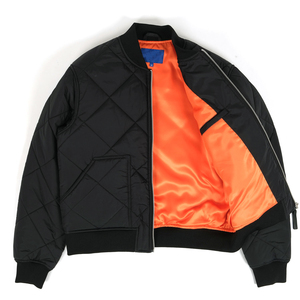 แจ็กเก็ตทีมตัวแทนสำหรับผู้ชายเสื้อแจ็กเก็ตเบสบอลแขนหนังปักลายตัวอักษรมหาวิทยาลัย - Product Image 1