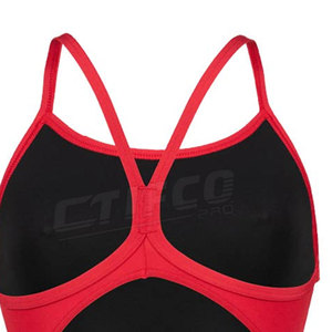 Maillot de bain confortable de couleur unie de conception d'OEM de costume de natation de nouveau style pour la vente en ligne - Product Image 6