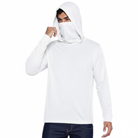 Sweat à capuche de pêche UPF50+ grande taille, séchage rapide, performance, léger, évacuation de l'humidité, manches longues, polyester, logo personnalisé, pour hommes adultes