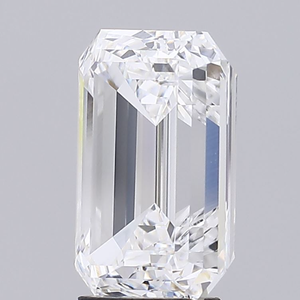 Diamant de laboratoire taille émeraude Rising Diamond 5,09 carats, couleur D, clarté VVS2, percé au laser, certifié IGI, modèle 30 DH 33 émeraude pour - Product Image 2