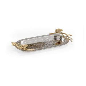 Vaisselle élégante de plateau de service de nourriture en aluminium fait main de tendance supérieure pour le dessert de restaurant et le service de chocolat - Product Image 5