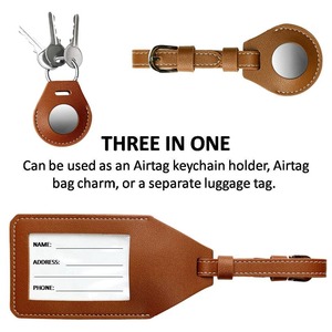 Etiqueta de equipaje con inserción de tarjeta personalizada Regalo de viaje de estilo de solapa tradicional para él Hecho a mano - Product Image 2