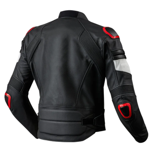 Chaqueta de Motociclista de Cuero para Hombre/Chaqueta con PROTECTOR CE/SEGURIDAD para Motocicletas - Product Image 5