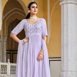 Traje pakistaní de fiesta para mujer, con bordados, de secado rápido, para todas las estaciones, al por mayor - Product Image 3