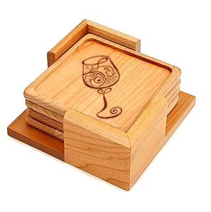 Top Trending Producto hecho a mano Venta al por mayor Posavasos de madera de acacia Fabricante Posavasos de madera de nogal de bajo costo. - Product Image 5