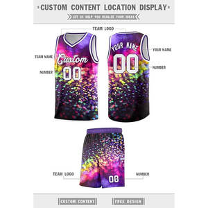 ชุดเสื้อบาสเก็ตบอลไซส์พิเศษเครื่องแบบไซส์พิเศษระบายอากาศได้ดีใส่ได้ตามต้องการแบบ2025 - Product Image 4