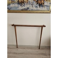 Table console étroite en bois massif pour entrée, fabrication directe d'usine, table console sur mesure, bois de hêtre massif, finition noyer