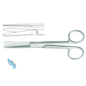 Ciseaux de fonctionnement Standard en acier inoxydable de haute qualité émoussés/émoussés 14.5 cm ciseaux gynécologiques droits - Product Image 4