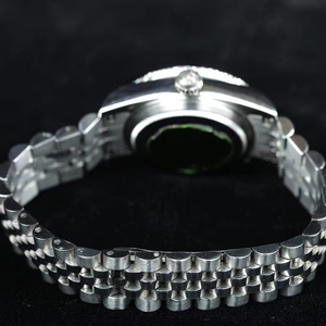 Haute qualité unisexe analogique diamant cadran montre élégant Hip Hop Style Unique en acier inoxydable bande cadran en verre résistant à l'eau - Product Image 3