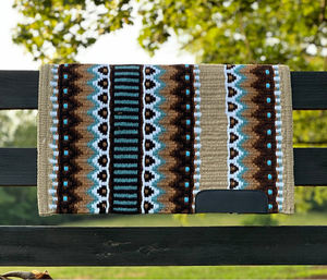 Couverture de selle Western Show Horse Design néo-zélandais Couverture de selle en laine faite à la main Top Tapis de selle en laine Taille - Product Image 1