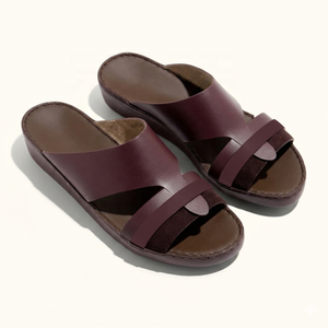 SHIKOL Arabic <strong>Mens</strong> <strong>Sandal</strong> Luxurious Ramadan Beach Holiday Gulf slippers Handmade <strong>Italian</strong> Premium Genuine <strong>Leather</strong> Dubai <strong>Sandals</strong> - Product Image 3