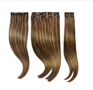 Extensions de cheveux naturels bouclés à double trame, 100% vierges, indiennes, Remy, sans nœuds, fabriquées à la machine, en vrac, provenant de donneurs individuels - Product Image 4