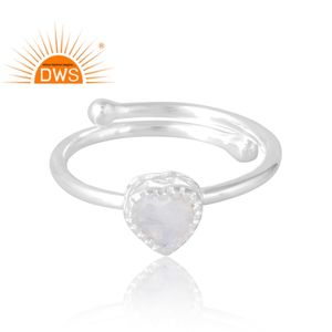 Anillo de piedras preciosas de Luna arcoíris Natural de Plata de Ley 925 más vendido, joyería personalizada para mujer, regalo para ella - Product Image 3