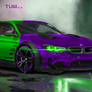 <span class=keywords><strong>Film</strong></span> vinyle pour carrosserie, sans bulles, haute élasticité, changement de couleur de véhicule, films pour voiture en PET pour l'habillage complet de voiture et de SUV - Product Image 2