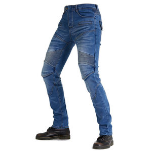 Pantalones vaqueros unisex hechos a medida para montar en motocicleta, pantalones vaqueros transpirables de talla grande, protección con logotipo personalizado, etiquetas de marca para Motocross - Product Image 2