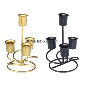 Cerf Designer Plaqué Or Métal Laiton Bougeoirs Maison Table Décoration Fantaisie Élégant Bougeoir Pour Éclaircir 6 Bras - Product Image 4