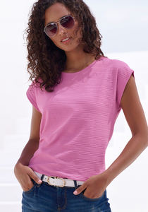 Camiseta de mujer de cuello redondo de gran tamaño para verano 2026, ropa de calle informal de palangre con estampado único, Camiseta básica holgada - Product Image 4