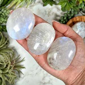 Piedra lunar llamativa de grado superior, piedra de Palma, forma de mezcla de piedras preciosas sueltas, piedra lunar Natural de alta calidad a precios de fábrica al por mayor a granel - Product Image 2