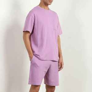 2026 Custom Men Short Sleeve T-Shirt and Shorts 2 Piece <b>Twin</b> <b>Set</b> Men's Short <b>Set</b> - Product Image 2
