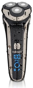 Rasoio elettrico ricaricabile Haeger IPX6, Wet/Dry, con display LED e 3 lame (SM-3CB.005A) - Product Image 1