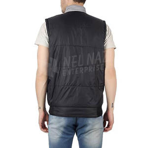 Chaqueta de Plumón sin Mangas para Hombre, Personalizada con MOQ Bajo, Último Diseño, Resistente al Viento e Impermeable, 100% Poliéster, Estilo Urbano, Invierno - Product Image 4