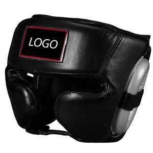 Protector de Cabeza de Cuero Vacuno Personalizado de Calidad Premium para Entrenamiento y Combate de MMA, Kickboxing, Karate y Taekwondo - Product Image 1