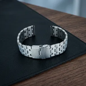 Luxury Unisex GD304 Silver Stainless Steel Smartwatch Band Stainless Steel Buckle Adjustable <b>Watch</b> Strap <b>Watch</b> Bands <b>Watch</b> Part - Product Image 5