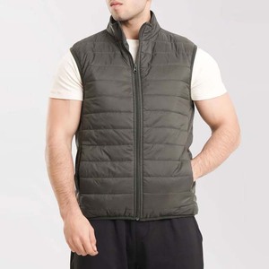 Veste matelassée sans manches à col montant en toile respirante, de haute qualité, vente chaude, logo personnalisé, vêtements de sport d'hiver - Product Image 1