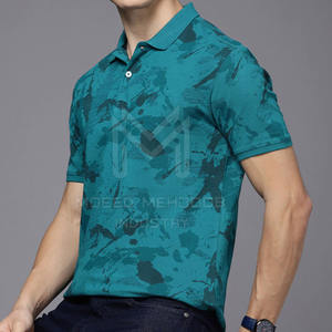 Camiseta de polo de hombre personalizada al por mayor hecha de poliéster/material de algodón MOQ bajo precio de fábrica para la venta - Product Image 3