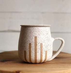 Tasse créative en céramique de grande capacité avec couvercle Design classique haute valeur de couleur pour la séparation du thé en gros ménage Ins Ins tasse - Product Image 6