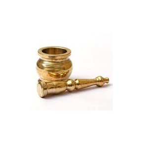 Mortero de latón de alta calidad y Mazo, utensilios de cocina, mortero de hierba de latón antiguo de tamaño personalizado - Product Image 3